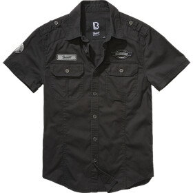 Brandit Košile Luis Vintageshirt Short Sleeve černá XXL