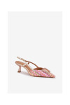 Lodičky na jehlovém podpatku GG-88-53 zlato-růžové - Givana 38