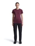 ICEBREAKER Wmns Merino 125 CL Sphe SS Tee Col Block, Dark Berry/Grey Plum/Cb (vzorek) velikost: S
