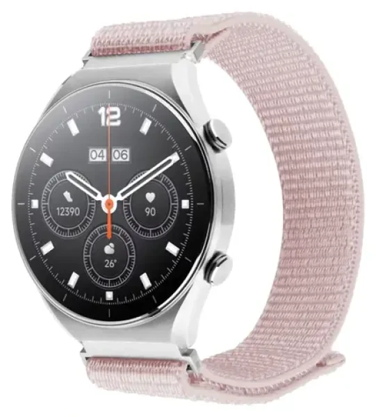 FIXED Nylonový řemínek Sporty Strap 18mm růžově zlatý / Řemínek / Nylon / Quick Release / 16-21 cm (FIXNST2-18MM-ROGD)