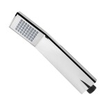Mereo Sprchový set s tyčí, hadicí, ruční a talíř. hranatou sprchou, slim, nerez CB95001SS2
