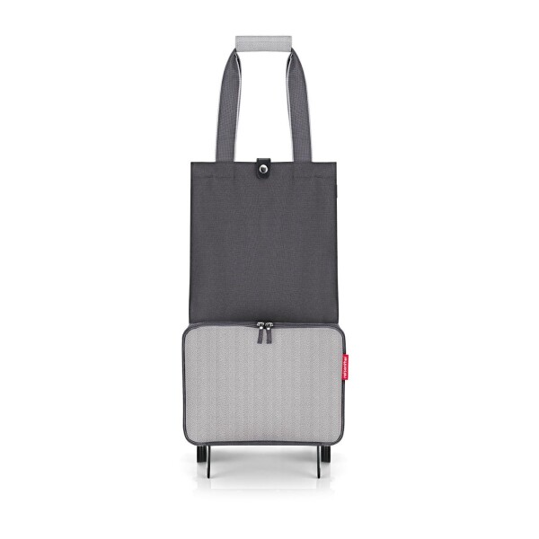 Nákupní taška na kolečkách Reisenthel Foldabletrolley Herringbone grey