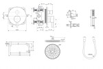 IDEAL STANDARD - CeraLine Sprchový set s baterií pod omítku, s tělesem, průměr 20 cm, chrom BD193AA
