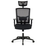 Kancelářská židle, houpací mechanismus, černá síťovina, KA-B1013 BK