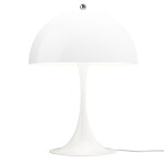 Louis Poulsen Stolní lampa Panthella 320 Opal White, bílá barva, plast