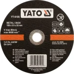 YATO Řezný kotouč na kov INOX 180x22x1,5 mm / Řezný kotouč / Nerezová ocel / O 180 mm