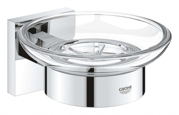 GROHE - QuickFix Start Cube Mýdlenka s držákem, sklo/chrom 41096000