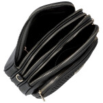 Trendy dámská koženková kabelka Lusy, černá