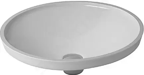 DURAVIT - Architec Umyvadlo bez přepadu, průměr 420 mm, WonderGliss, bílá 03194200001