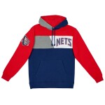 Mitchell & Ness Pánská mikina New Jersey Nets NBA Color Blocked Fleece Hoodie Velikost: S