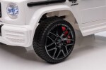 Mamido Dětské elektrické autíčko Mercedes Benz G63 cabrio EVA kola bílé