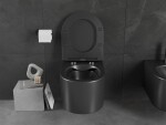 MEXEN - Sofia Závěsná WC mísa bez sedátka, černá matná 3354XX85