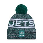 New Era Pánská zimní čepice New York Jets NFL Throwback 2025 Sideline Sport Knit