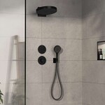 HANSGROHE - ShowerSelect Comfort Termostatická baterie pod omítku, matná černá 15562670