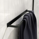 STEINBERG - 450 Držák ručníků, délka 61 cm, matná černá 450 2600 S