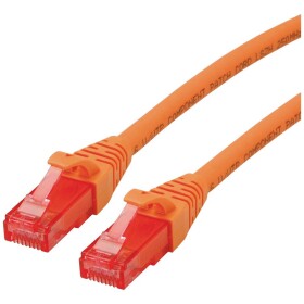 Roline 21.15.2572 RJ45 síťové kabely, propojovací kabely CAT 6 U/UTP 2.00 m oranžová nestíněný, bez halogenů, samozhášecí 1 ks