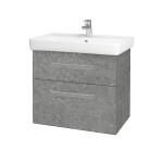 Dřevojas - Umyvadlová skříňka Q MAX SZZ2 70 - D20 Galaxy / Úchytka T01 / D20 Galaxy 275655A