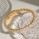 ELENYS Luminara – pozlacený náramek 18K žluté zlato Délka náramku: 16-18 cm