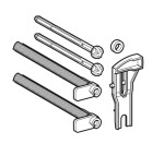 GEBERIT - Sada tyček pro splachovací nádržku pod omítku 241.465.00.1