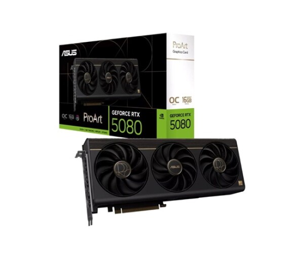 ASUS VGA NVIDIA GeForce RTX 5080 ProArt 16GB OC, RTX 5080, 16B DDR7, 2xDP, 1xHDMI, 1xUSB-C EDF_1887839