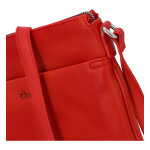 Jednoduchá dámská crossbody kabelka Erné, červená