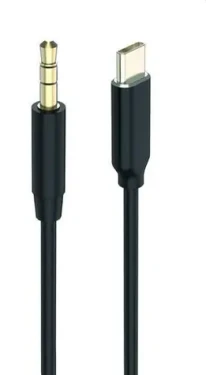 2GO 797219 černá / Audio kabel / 3.5mm / USB-C / 1 m (797219)