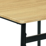 Jídelní set s 4 židlemi, 110x70x76cm, mdf, divoký dub, AUT-O2155 OAK