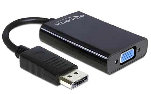 Delock / Redukce / DisplayPort na VGA (D-Sub15) / Audio / USB napájení (65439)
