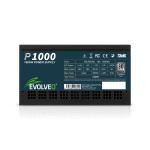 EVOLVEO P1000, zdroj 1000W, 80+ PLATINUM, ATX 3.1, aPFC, 140 mm ventilátor, plně modulární, 3 roky záruka, černý