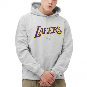 Mitchell Ness Team Logo Hoody Los Angeles Lakers HDSSINTL1050-LALGREY pánské
