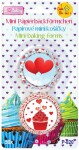 Alvarak papírové košíčky na pralinky Srdíčka a cupcake (50 ks)