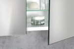 Bruckner - NEON koupelnová galerka, oboustranné zrcadlo, 600x665, bílá 501.200.0
