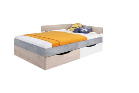 Dětská postel Sigma SI16 Barva korpusu: Beton/Bílá/Dub, Varianta Si: Levá