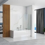 REA - Pohyblivá vanová zástěna LAGOS 70 Chrome REA-W7639