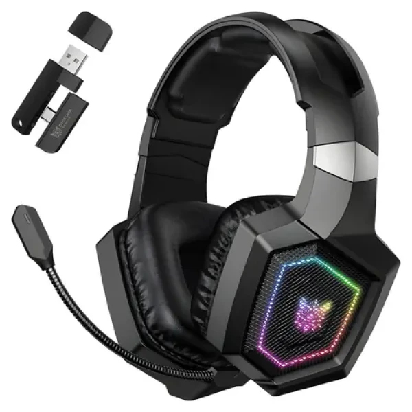 ONIKUMA GT806 černá / Herní sluchátka / Bluetooth 5.4 / 2,4 GHz / RGB / mikrofon (GT806 Black)