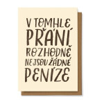 Přání V tomhle přání rozhodně nejsou žádné peníze