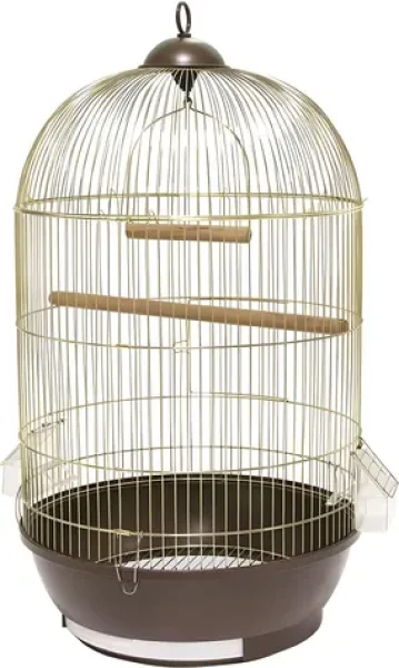 Panama Pet Klec pro ptáky zlato-hnědá / Klec pro ptáky / 40x40x70 cm (PP-51601)