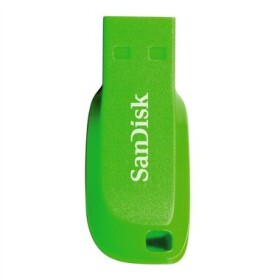 SanDisk Cruzer Blade 32 GB elektrická zelená / Flash Disk / USB 2.0 (SDCZ50C-032G-B35GE)