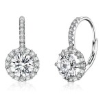 Stříbrné náušnice Swarovski Elements Marcia, stříbro 925/1000, Stříbrná