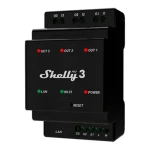 Shelly Pro 3 spínací modul na DIN lištu