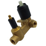 INVENA - Těleso pro podomítkové baterie černé s přepínačem, 35 mm, 2-funkce SC-B1-448-P