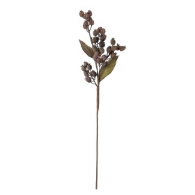 Bloomingville Umělá květina Berry Branch 94 cm, hnědá barva, plast