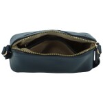 Trendy dámská koženková crossbody kabelka Dagoma, tmavě modrá