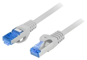 Lanberg CAT6A S/FTP CCA 3m šedá / Patch kabel / LSZH / Fluke Passed (PCF6A-10CC-0300-S)