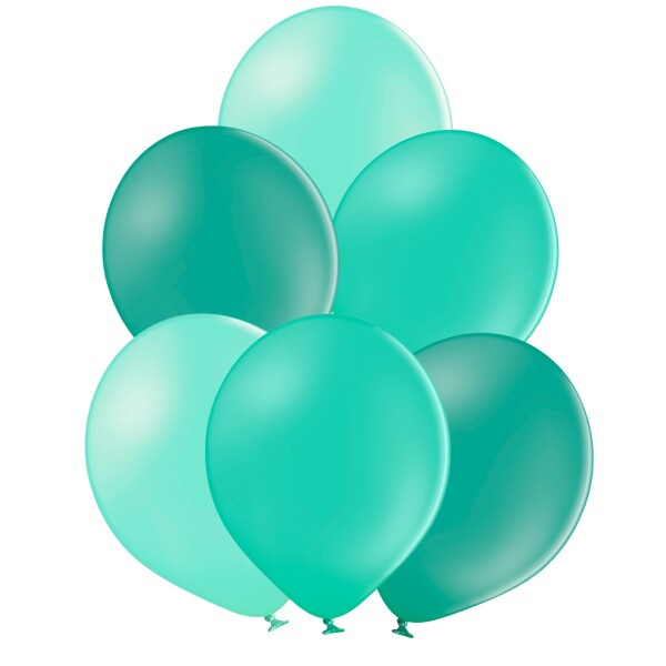 Mix tyrkysových balonků 10 kusů Balonkycz Mix tyrkysových balonků 10 kusů Balonkycz