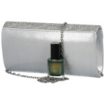 Módní dámské psaníčko Michelle Moon Dariss, stříbrné