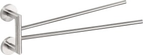SAPHO - X-STEEL dvojitý držák ručníků otočný 370, nerez mat XS405