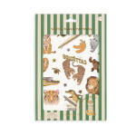 Konges Sløjd Dětské dočasné tetování Animals, hnědá barva, papír