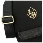Trendy dámská koženková crossbody kabelka LB Samin, černá