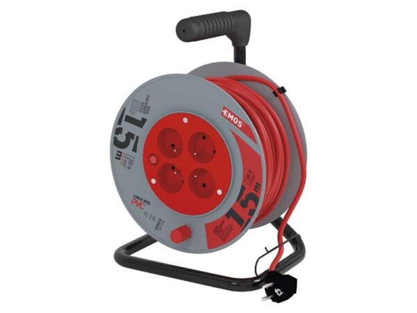 Prodlužovací kabel na bubnu - 4 zásuvky 15m EMOS P194151